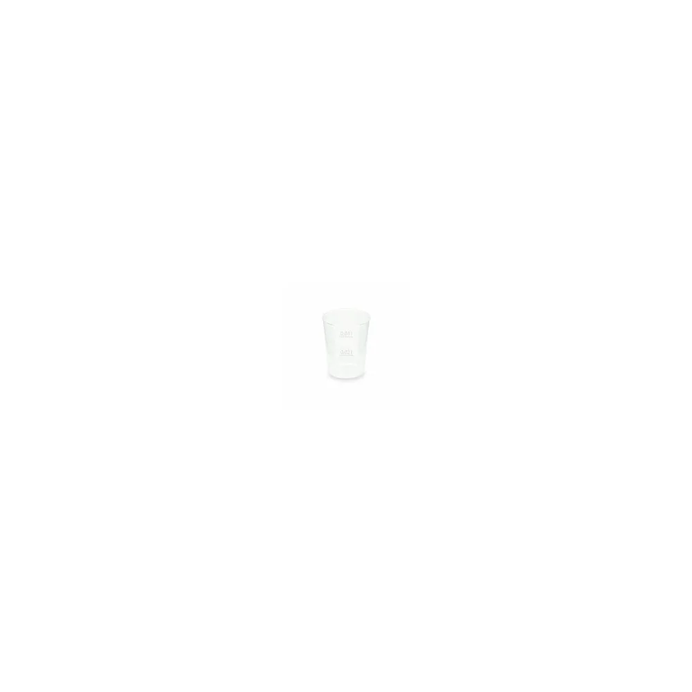 Mehrwegbecher Pfandbecher Shotglas Schnaps PP Eichstriche 2 cl 4 cl, 50 Stk.