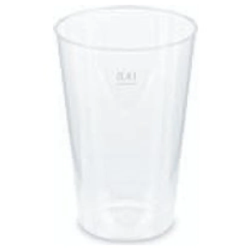 Mehrwegbecher Pfandbecher transparent PP Eichstrich 0,4 l O 8,6 cm, 50 Stk. – Bild 3