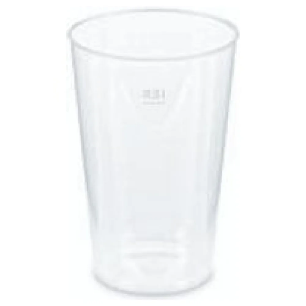 Mehrwegbecher Pfandbecher transparent PP Eichstrich 0,5 l O 9,1 cm, 30 Stk. – Bild 3