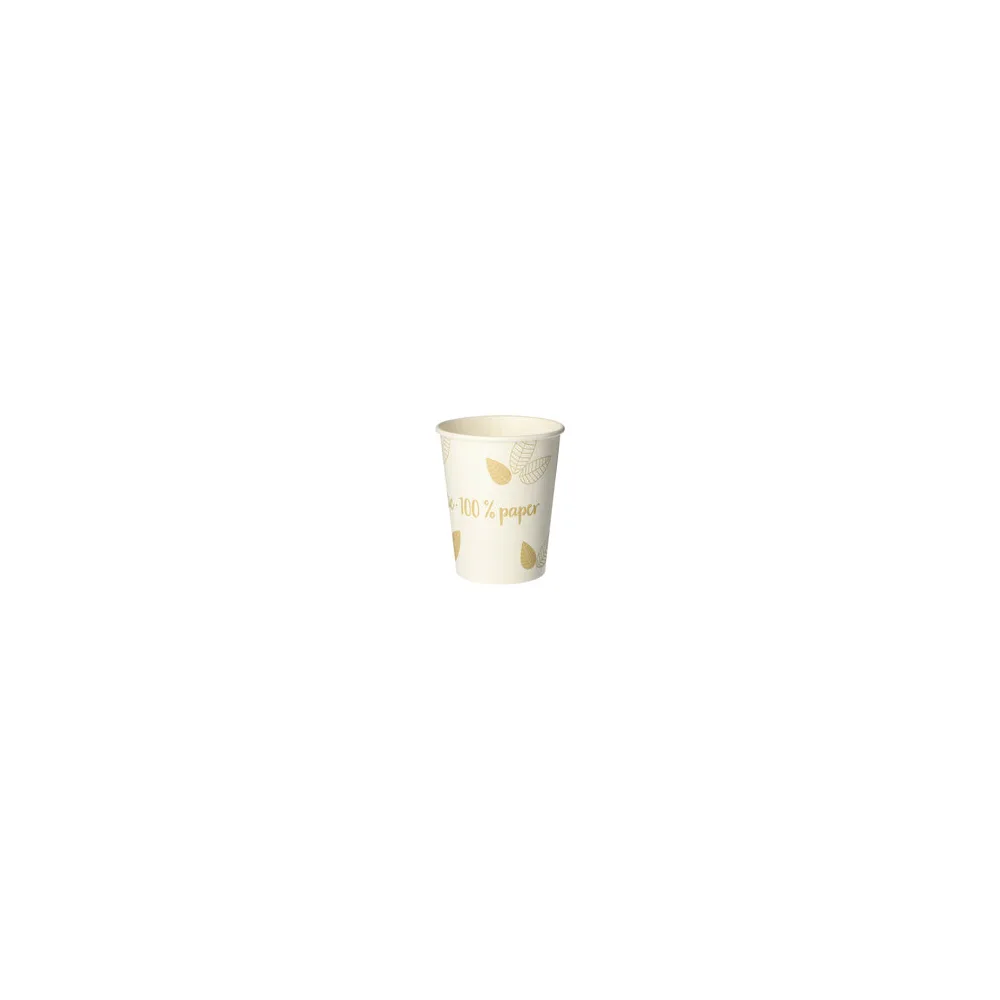 BIO Heißgetränke Trinkbecher Coffee to Go unbeschichtet creme 200ml, 50 Stk.