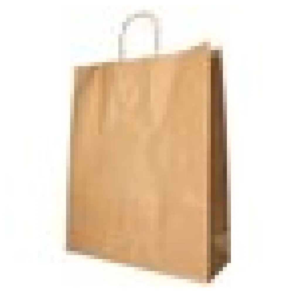 Papiertragetaschen mit Papierkordel Kordeltasche 40 x 32 x 12 cm braun, 25 Stk. – Bild 4