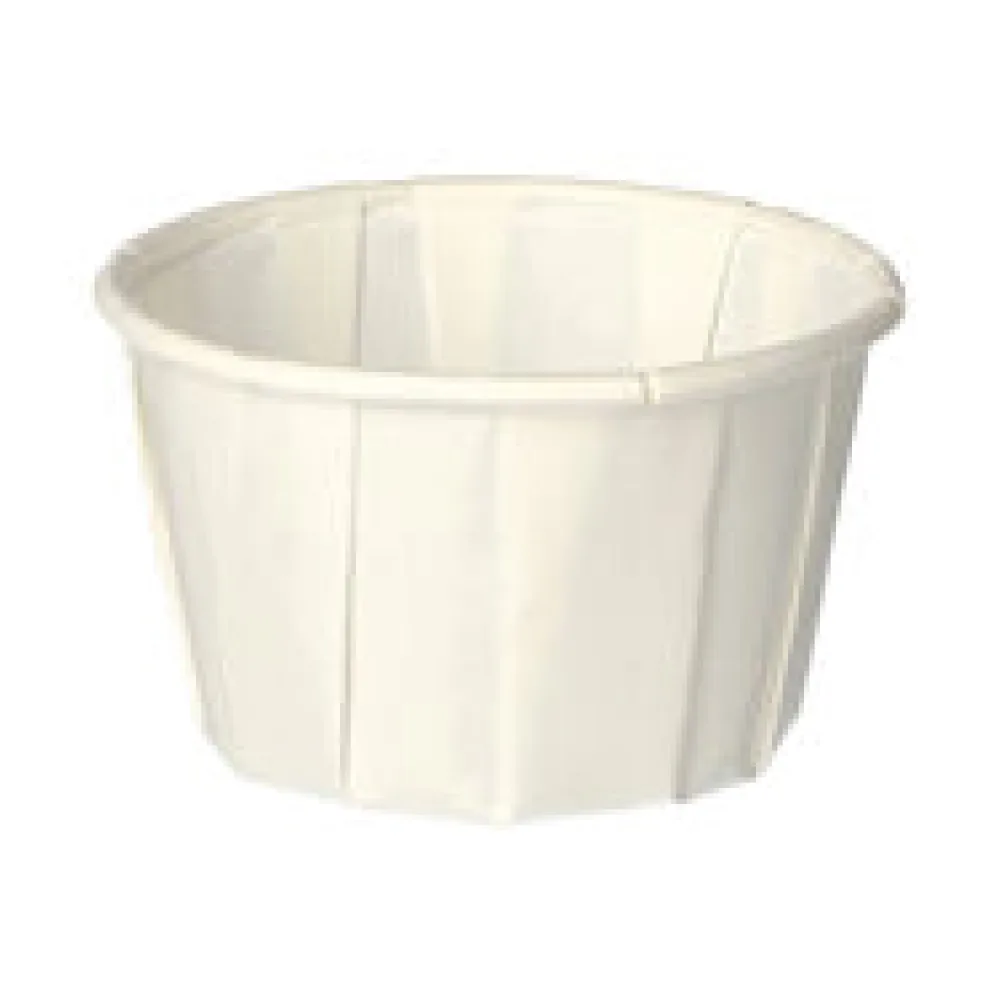 BIO Dressingbecher aus Papier FSCR-zertifiziert 50 ml weiss, 250 Stk.