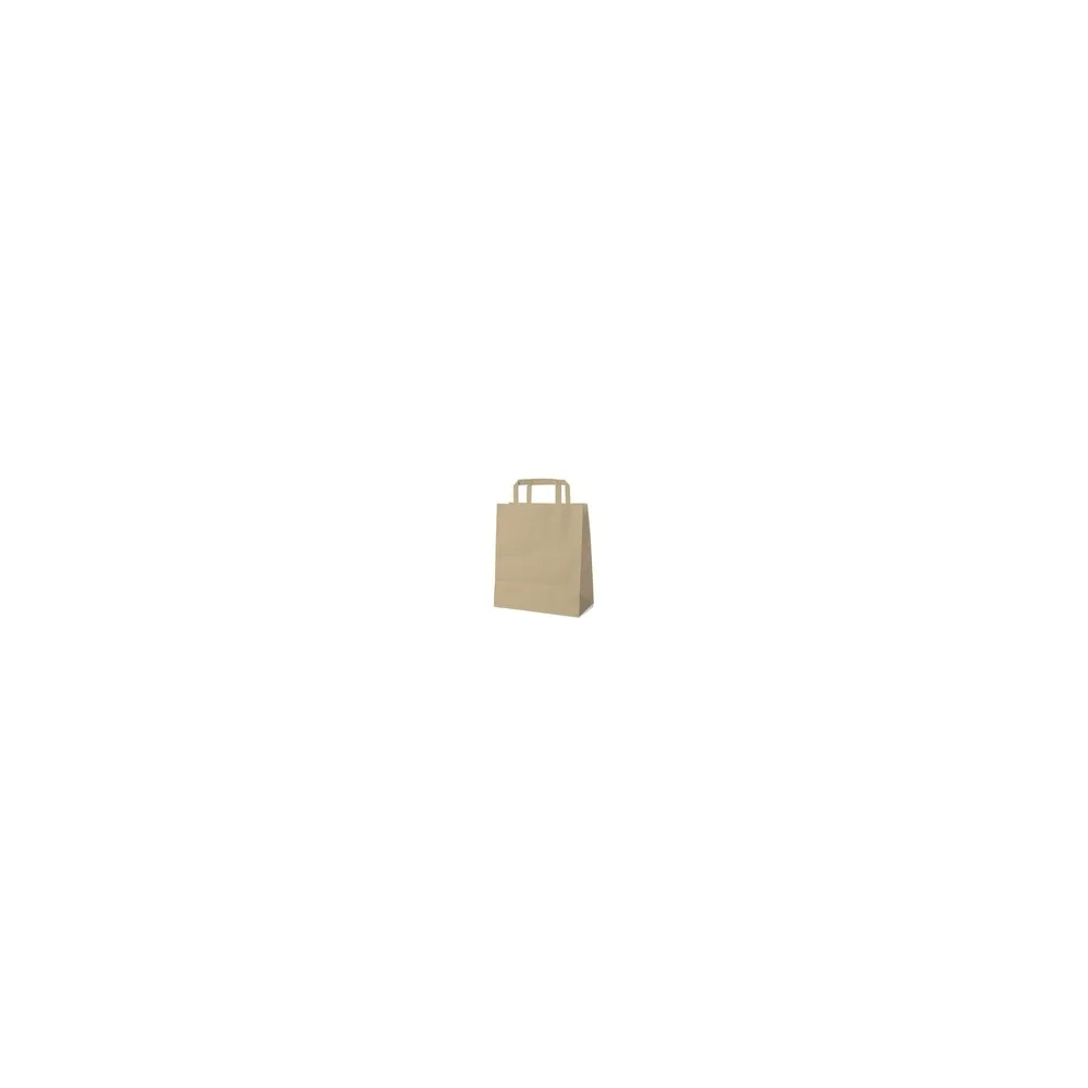 Papiertragetaschen 28 x 22 x 10 cm mit EAN-Code braun, 50 Stk.
