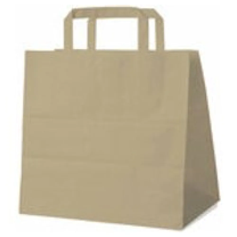 Papiertragetaschen 25 x 26 x 17 cm mit EAN-Code braun, 50 Stk. – Bild 3