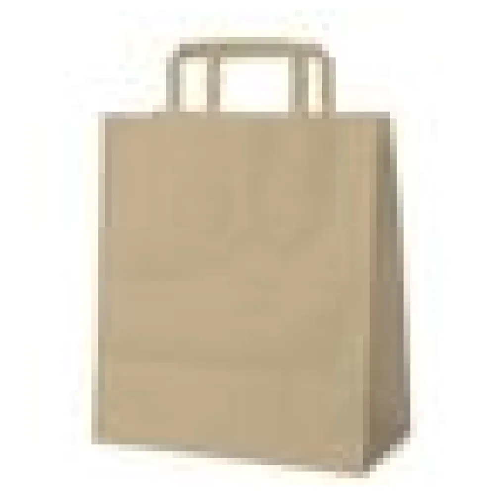 Papiertragetaschen 32 x 26 x 14 cm mit EAN-Code braun, 50 Stk. – Bild 4