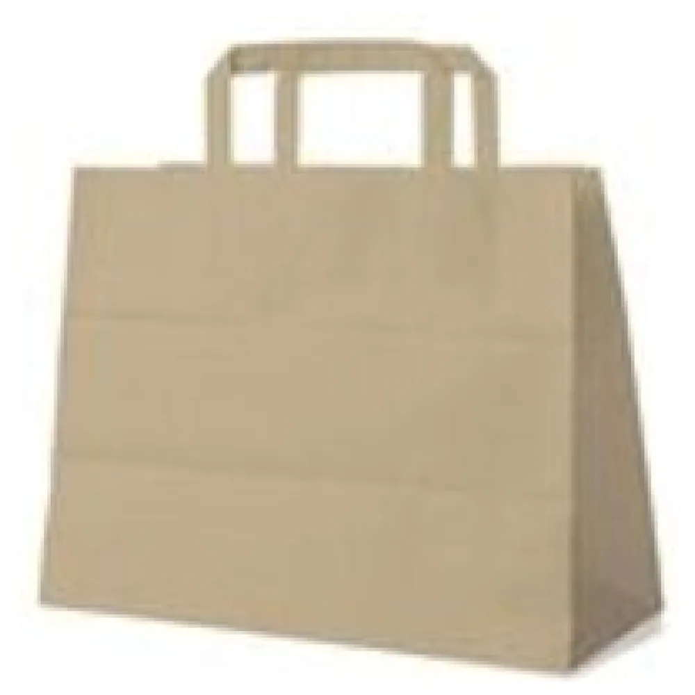 Papiertragetaschen 27 x 32 x 16 cm mit EAN-Code braun, 50 Stk. – Bild 3