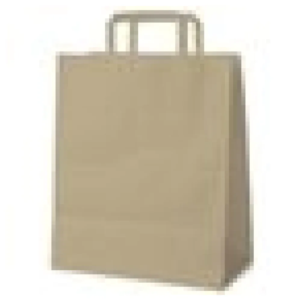 Papiertragetaschen 39 x 32 x 16 cm mit EAN-Code braun, 50 Stk. – Bild 4