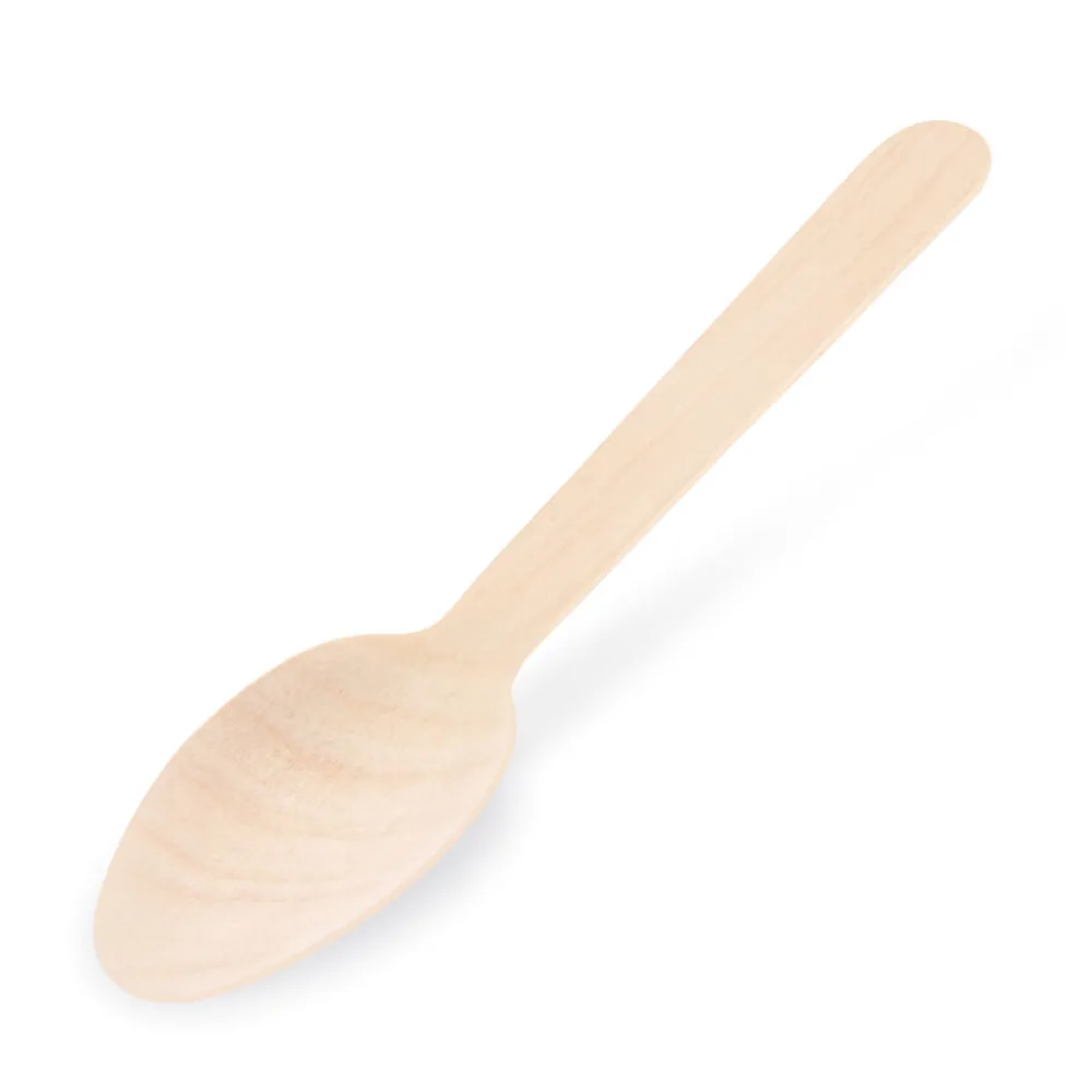 Holzlöffel Löffel aus Holz 16 cm XL Breite 4,5 cm umweltfreundlich, 100 Stk. – Bild 2