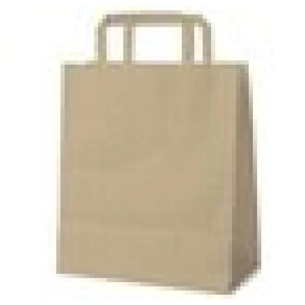 Papiertragetaschen 28 x 22 x 10 cm mit EAN-Code braun, 250 Stk. – Bild 4