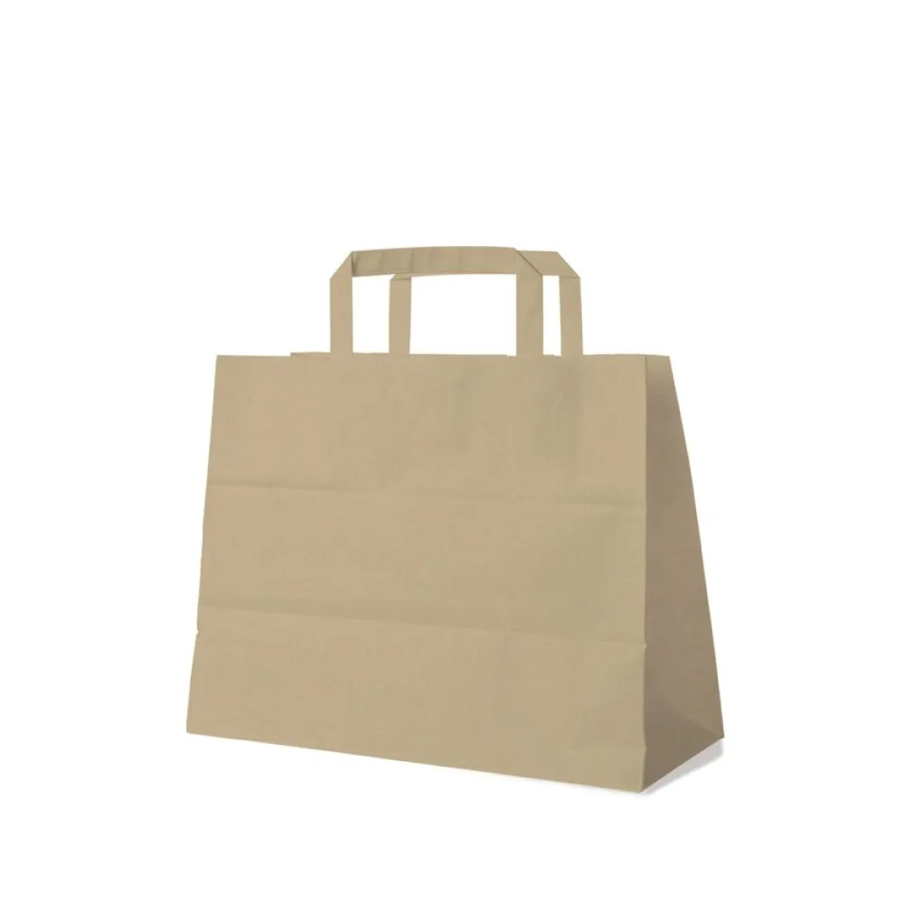 Papiertragetaschen 27 x 32 x 16 cm mit EAN-Code braun, 250 Stk. – Bild 2
