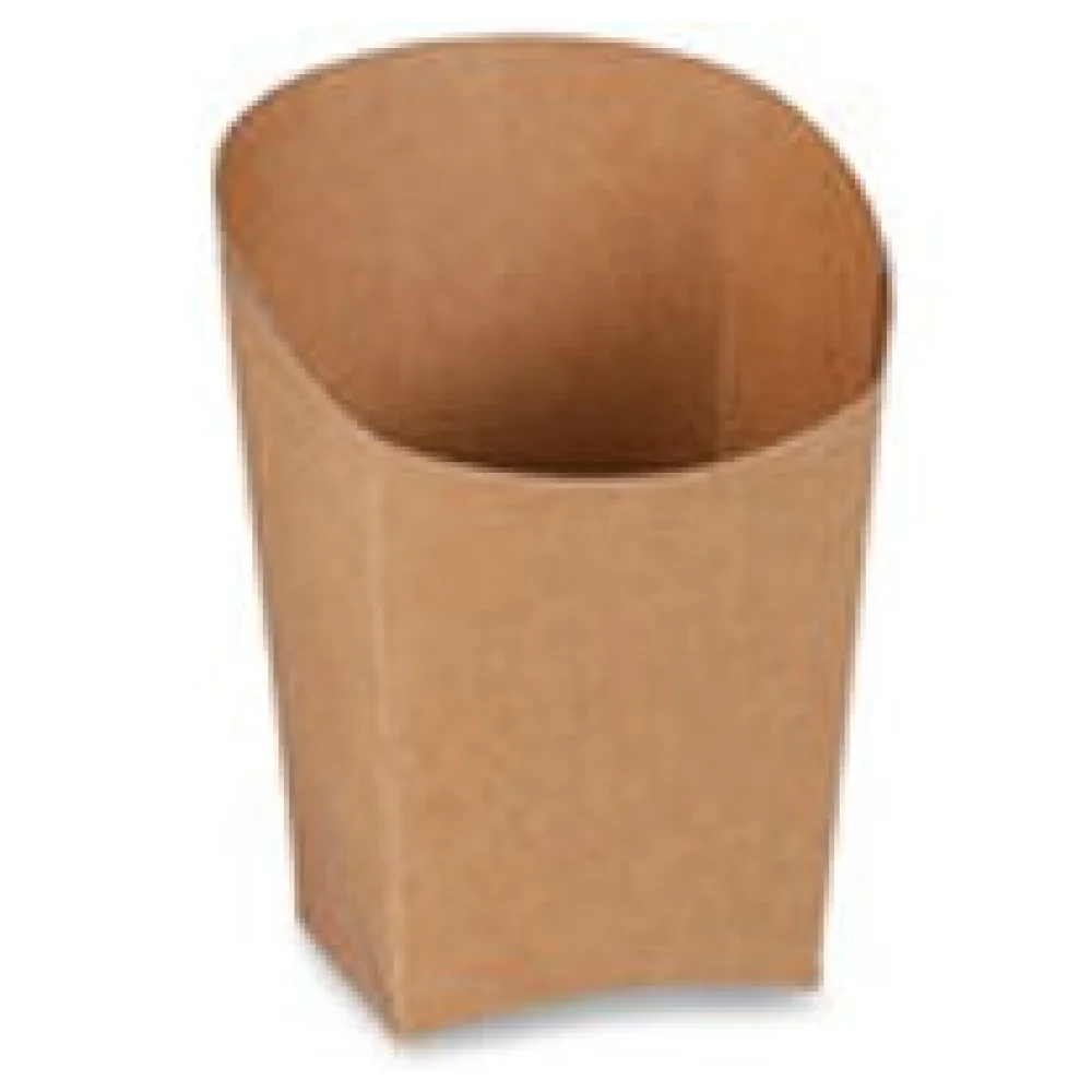 BIONATURE Wrapbecher kraft braun mit Fettbarriere Recycling 4x7,5x10cm, 50 Stk. – Bild 3