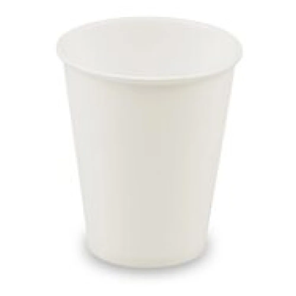 Automatenbecher Heißgetränke to go Pappbecher weiß, 150 ml, O 70 mm , 80 Stk.