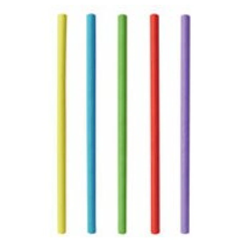 Papiertrinkhalme Shake-Halme Kaltgetränke 25 cm O 8 mm farbig sortiert, 100 Stk. – Bild 3