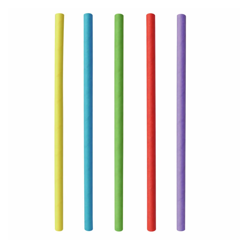Papiertrinkhalme Shake-Halme Kaltgetränke 25 cm O 8 mm farbig sortiert, 100 Stk. – Bild 2