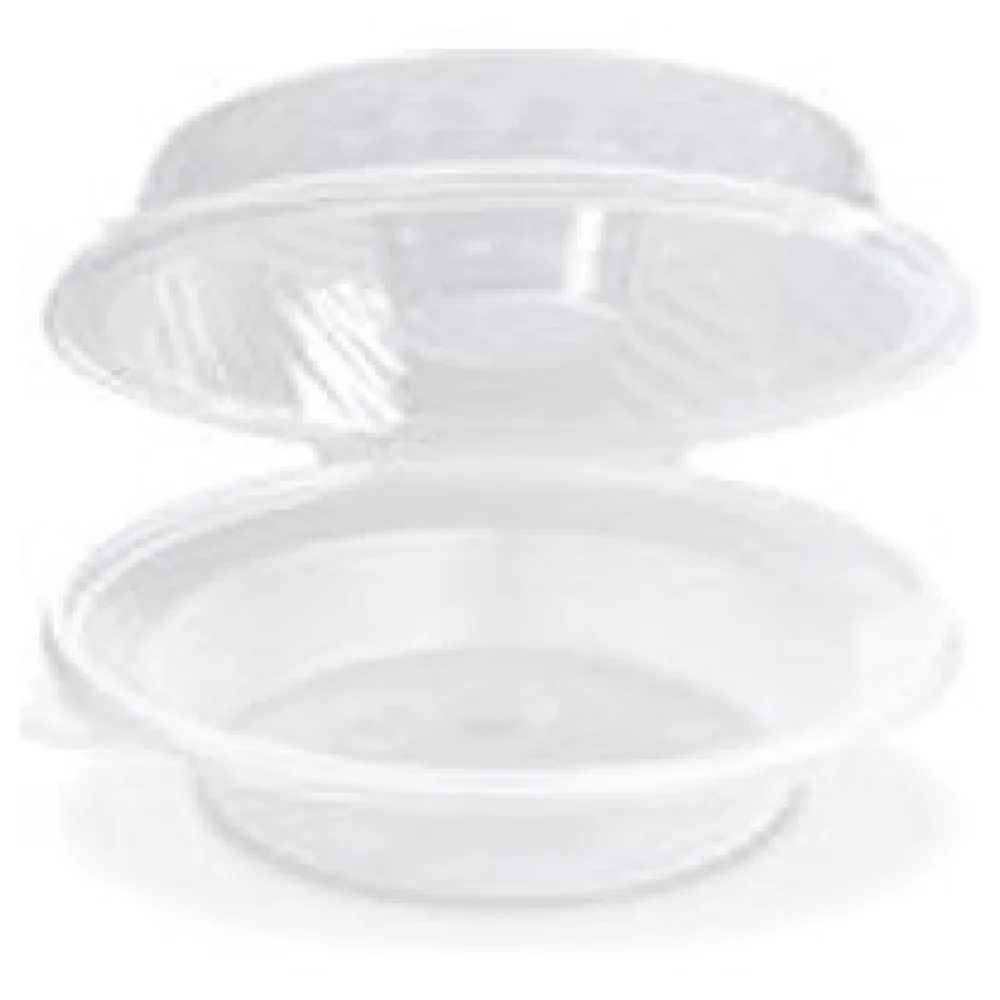 Salatschalen klar mit Dipfach im Domdeckel 1600ml, PP, 25 Stk. – Bild 3