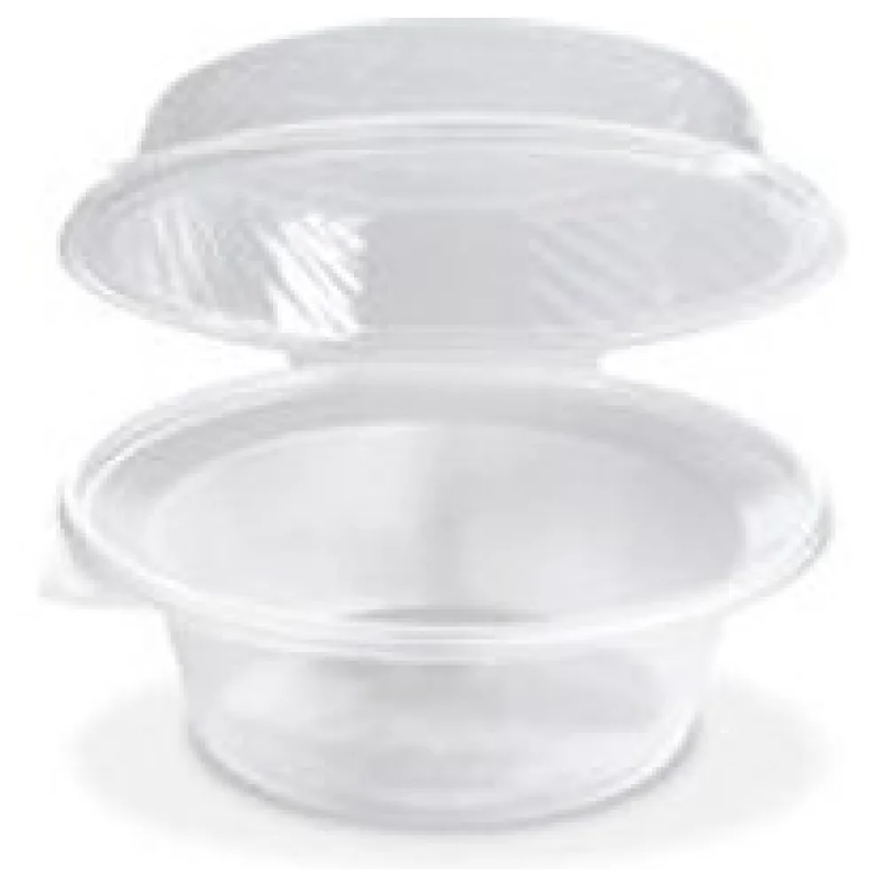 Salatschalen klar mit angehängtem Domdeckel 2200ml, PP, 25 Stk. – Bild 3