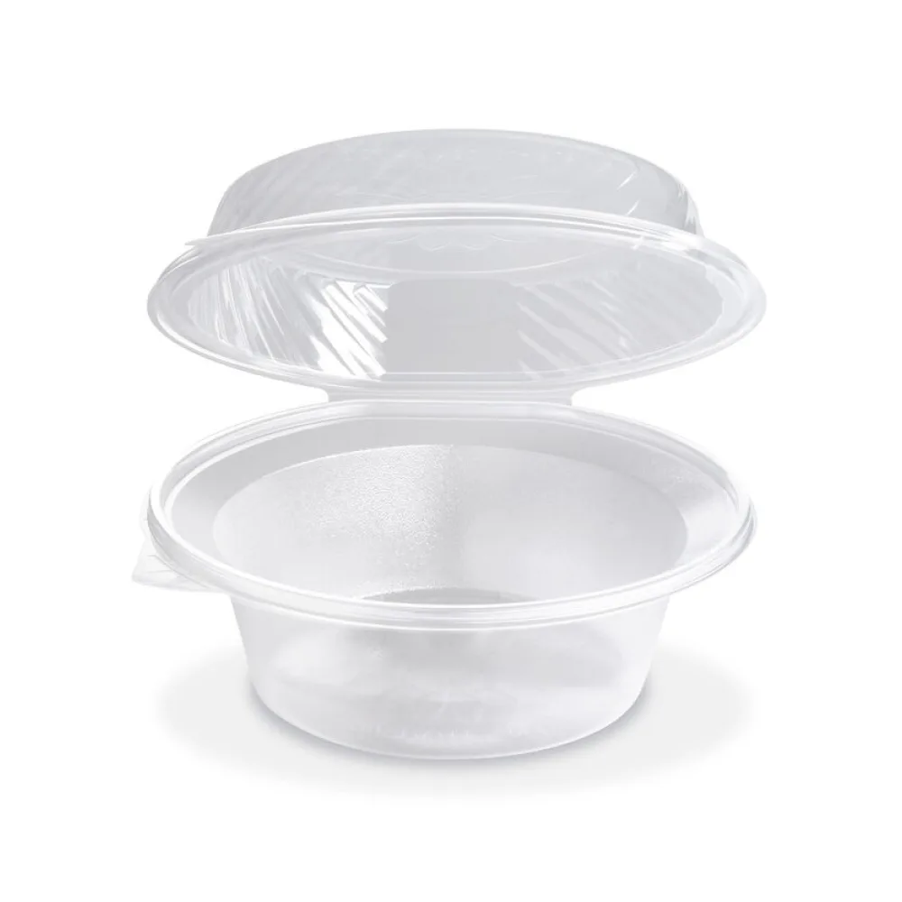 Salatschalen klar mit angehängtem Domdeckel 2200ml, PP, 25 Stk. – Bild 2