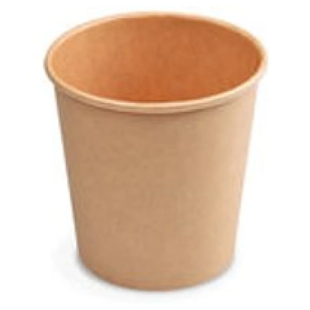Papierbecher Feinkostbecher Eisbecher rund braun 750 ml O 11,5 cm, 50 Stk. – Bild 3