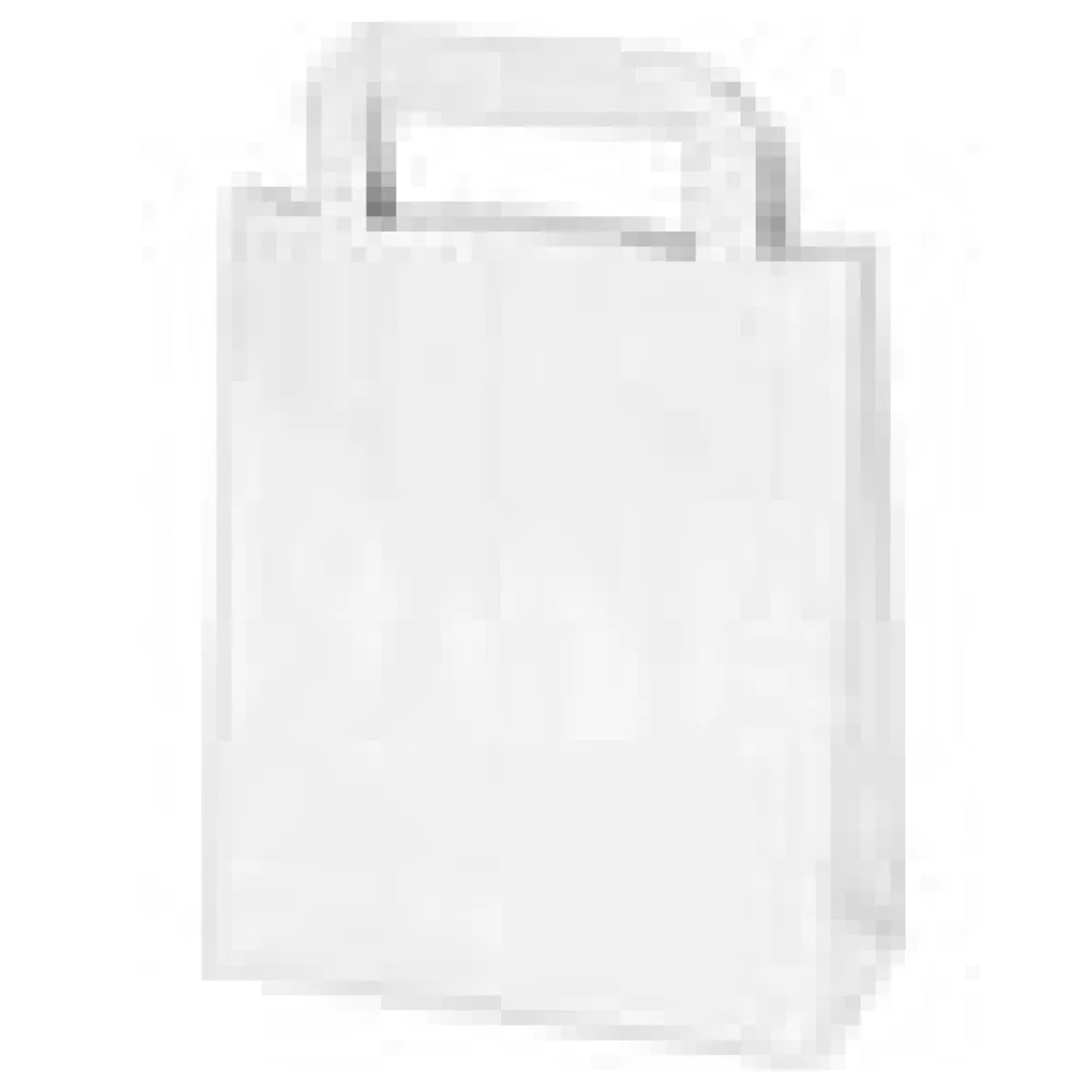 Papiertragetaschen 22 x 18 x 8 cm mit EAN-Code weiß, 250 Stk. – Bild 4