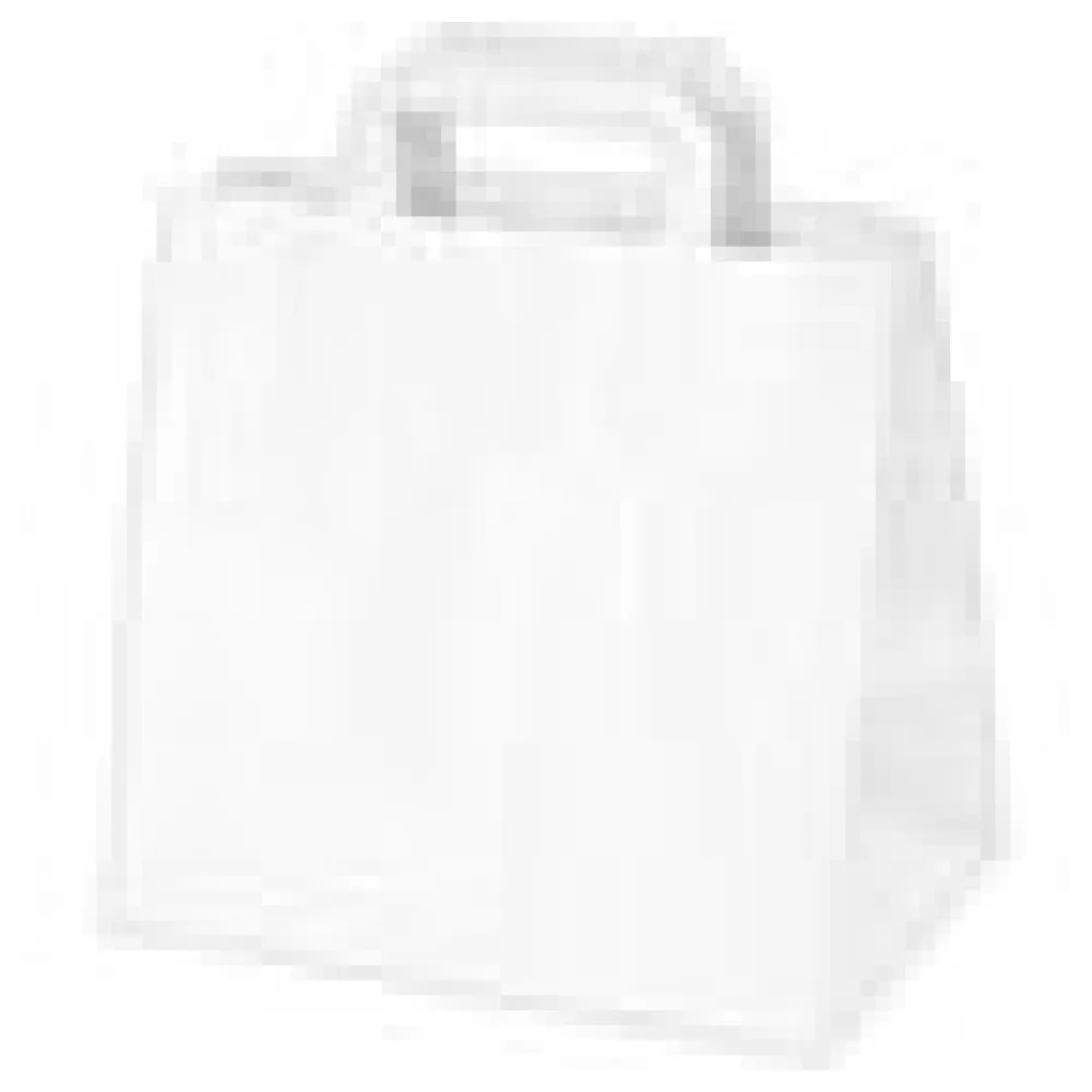 Papiertragetaschen 25 x 26 x 17 cm mit EAN-Code weiß, 250 Stk. – Bild 4