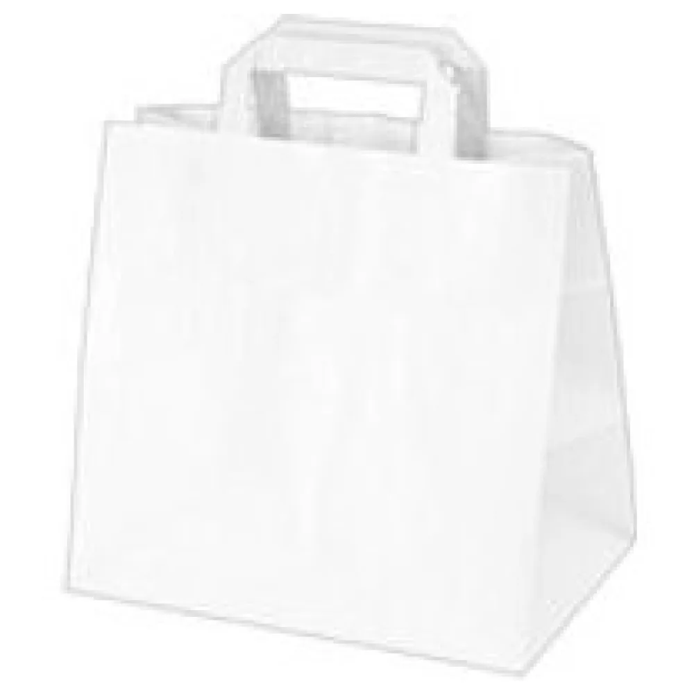 Papiertragetaschen 33 x 32 x 21 cm mit EAN-Code weiß, 250 Stk. – Bild 3