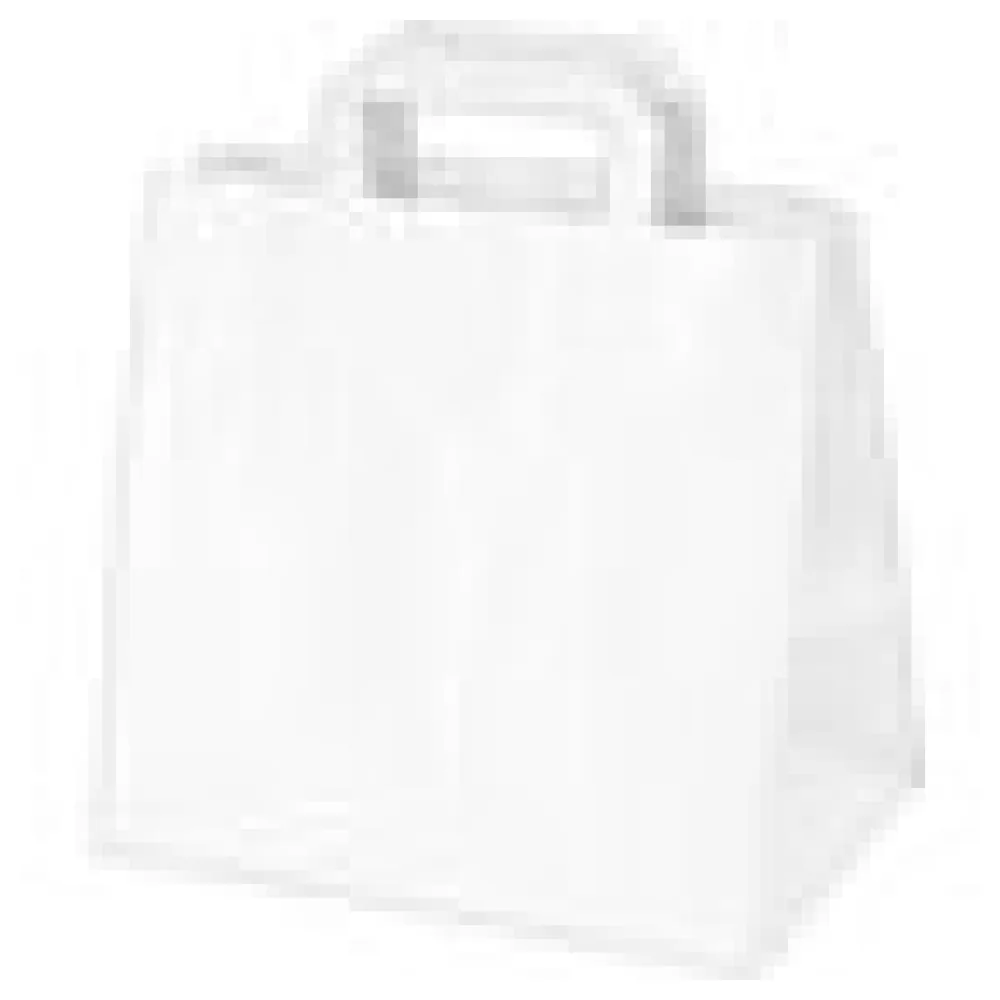 Papiertragetaschen 33 x 32 x 21 cm mit EAN-Code weiß, 250 Stk. – Bild 4