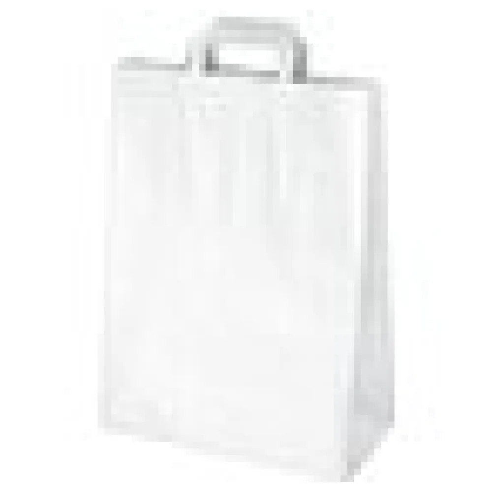 Papiertragetaschen 39 x 32 x 16 cm mit EAN-Code weiß, 250 Stk. – Bild 4