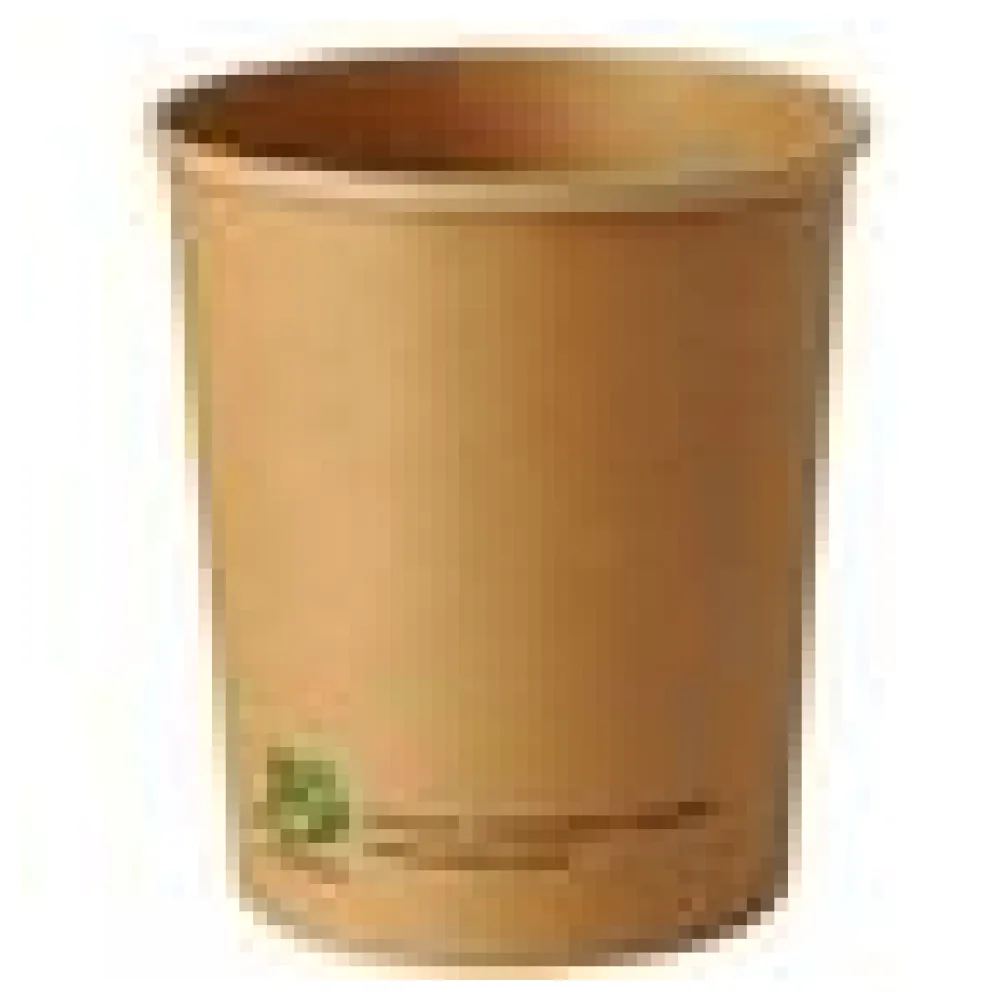PAPSTAR Bio-Suppenbecher Pappe rund 940 ml braun biologisch abbaubar, 25 Stk. – Bild 4