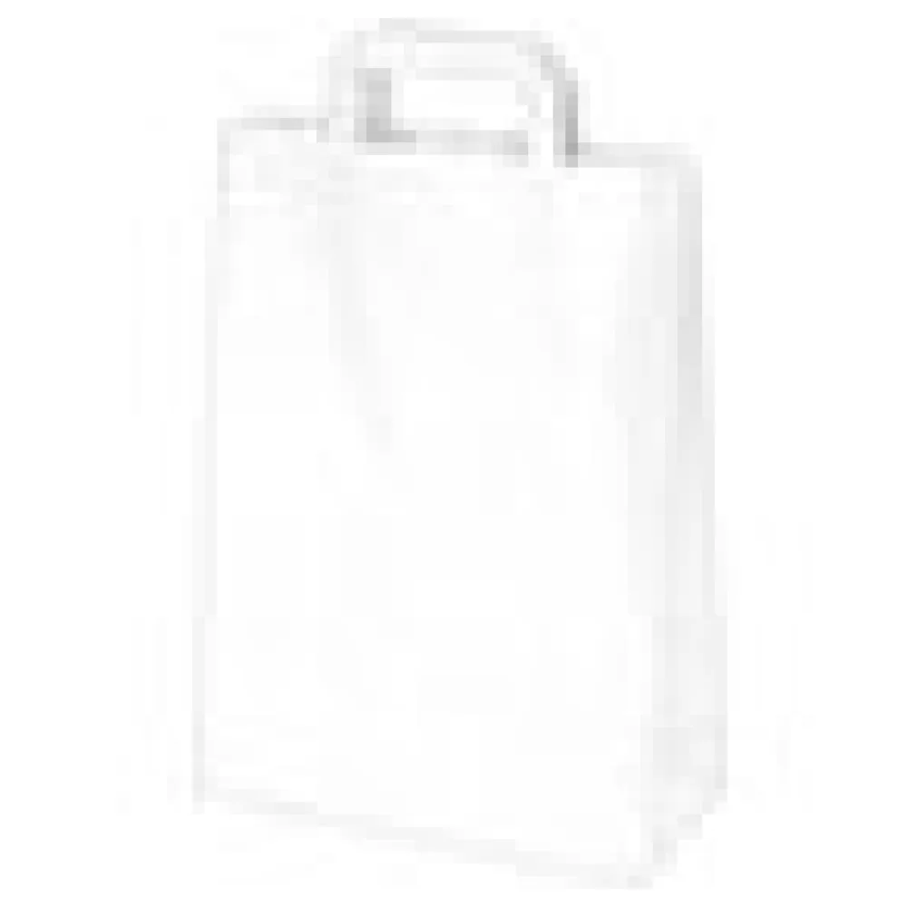 Papiertragetaschen 28 x 22 x 10 cm mit EAN-Code weiss, 50 Stk. – Bild 4