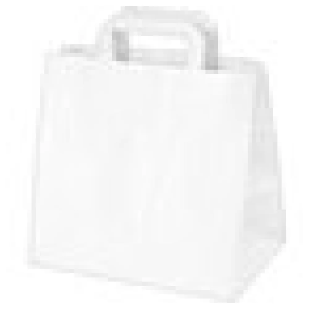 Papiertragetaschen 25 x 26 x 17 cm mit EAN-Code weiss, 50 Stk. – Bild 4