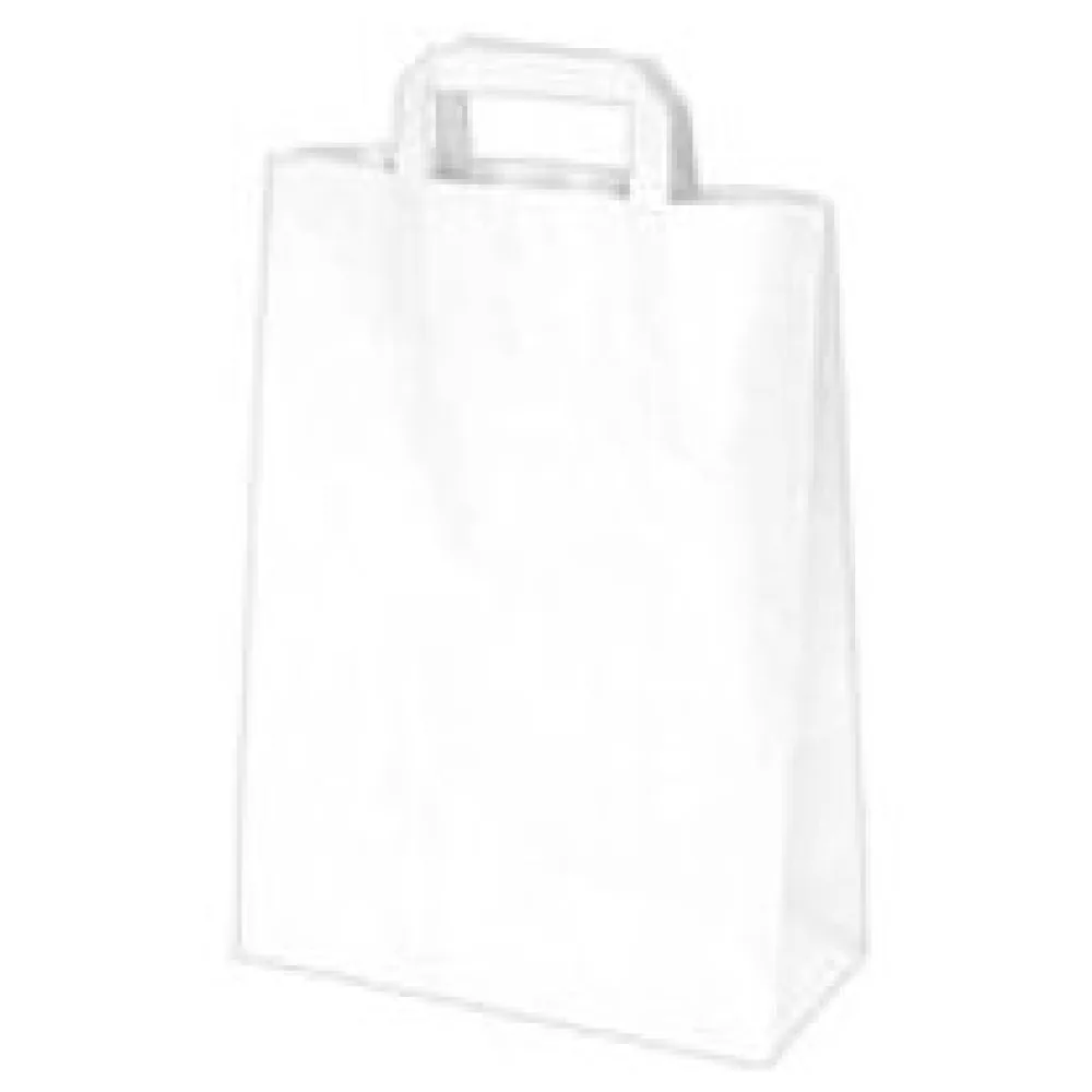 Papiertragetaschen 32 x 26 x 14 cm mit EAN-Code weiss, 50 Stk. – Bild 3