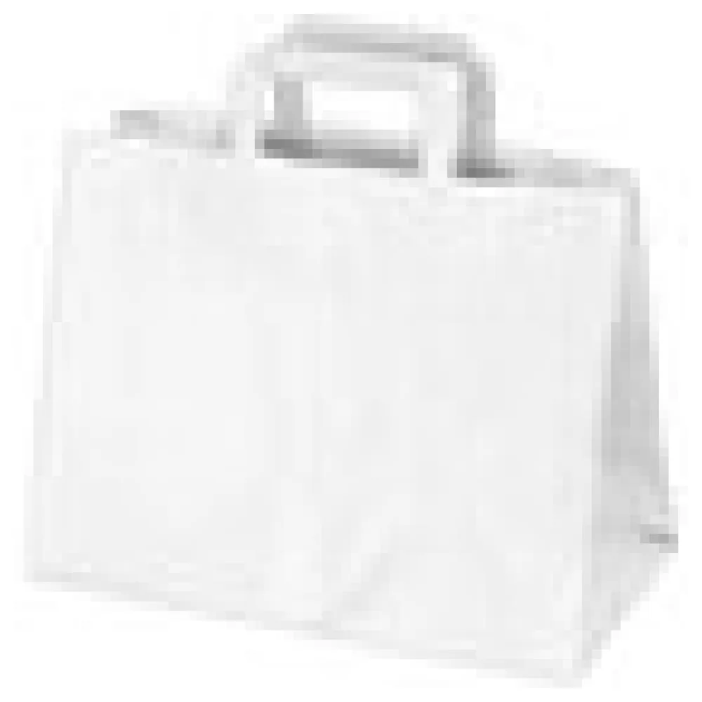 Papiertragetaschen 27 x 32 x 16 cm mit EAN-Code weiss, 50 Stk. – Bild 4