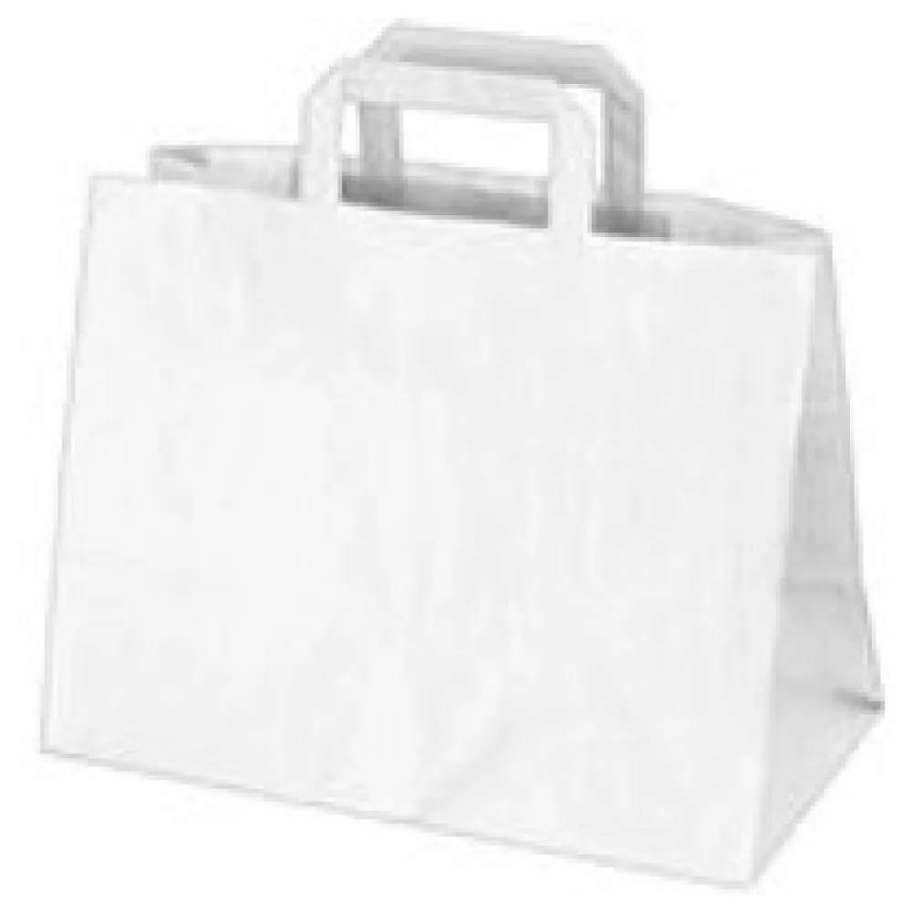 Papiertragetaschen 27 x 32 x 16 cm mit EAN-Code weiss, 50 Stk. – Bild 3