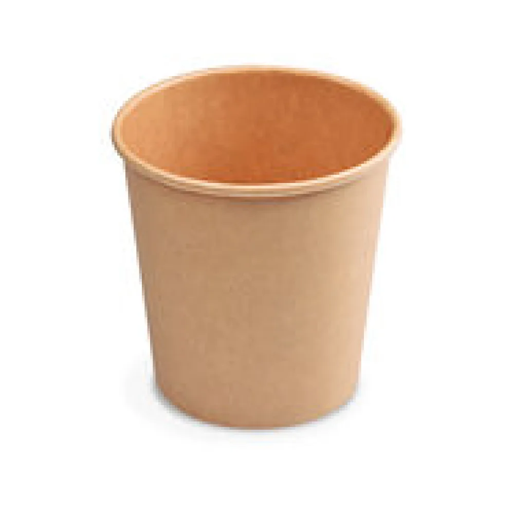 Heiß- und Kaltgetränkebecher Pappbecher braun 80 ml 110 ml 'XS' O 62mm, 50 Stk.