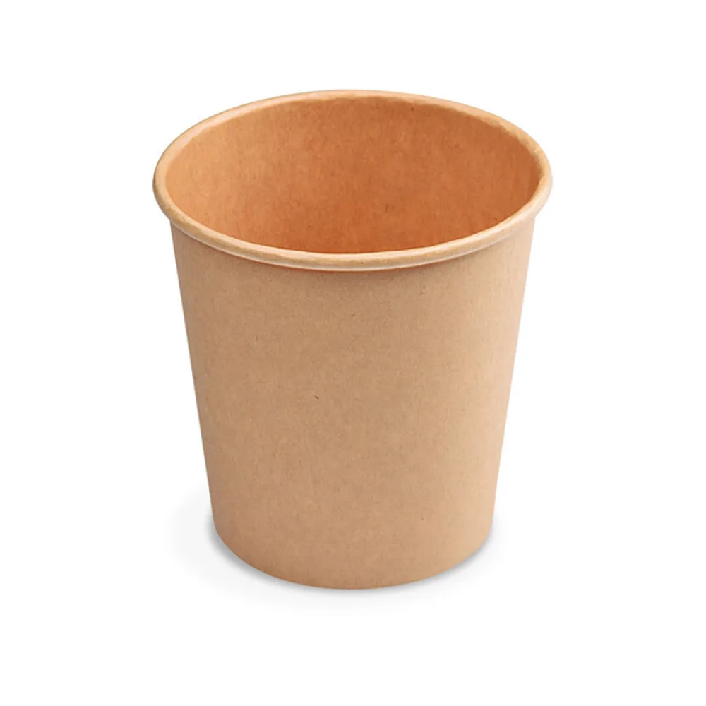 Heiß- und Kaltgetränkebecher Pappbecher braun 80 ml 110 ml 'XS' O 62mm, 50 Stk. – Bild 2