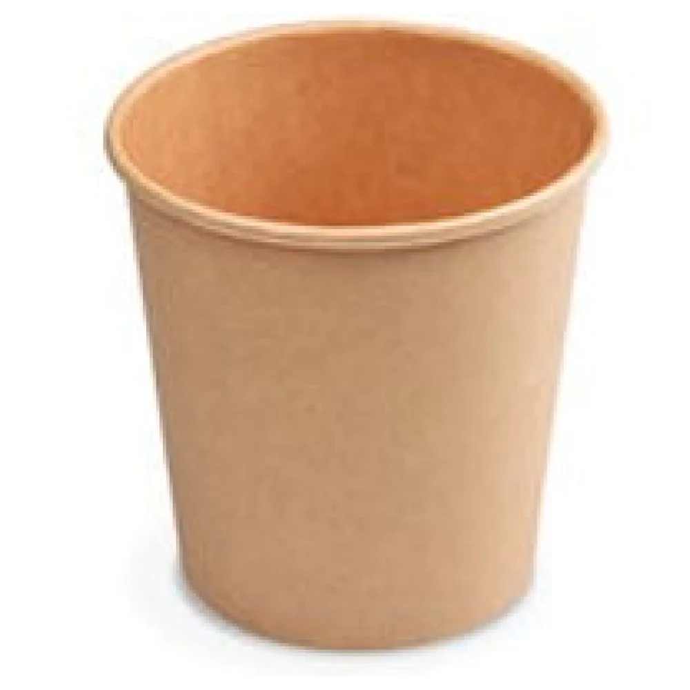 Heiß- und Kaltgetränkebecher Pappbecher braun 150ml 200ml 'S' O 73mm, 50 Stk. – Bild 3