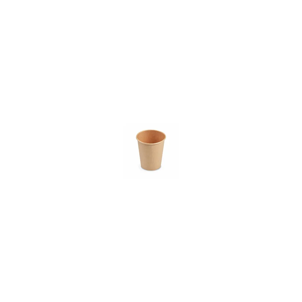 Heiß- und Kaltgetränkebecher Pappbecher braun 200ml 280ml 'M' O 80mm, 50 Stk.
