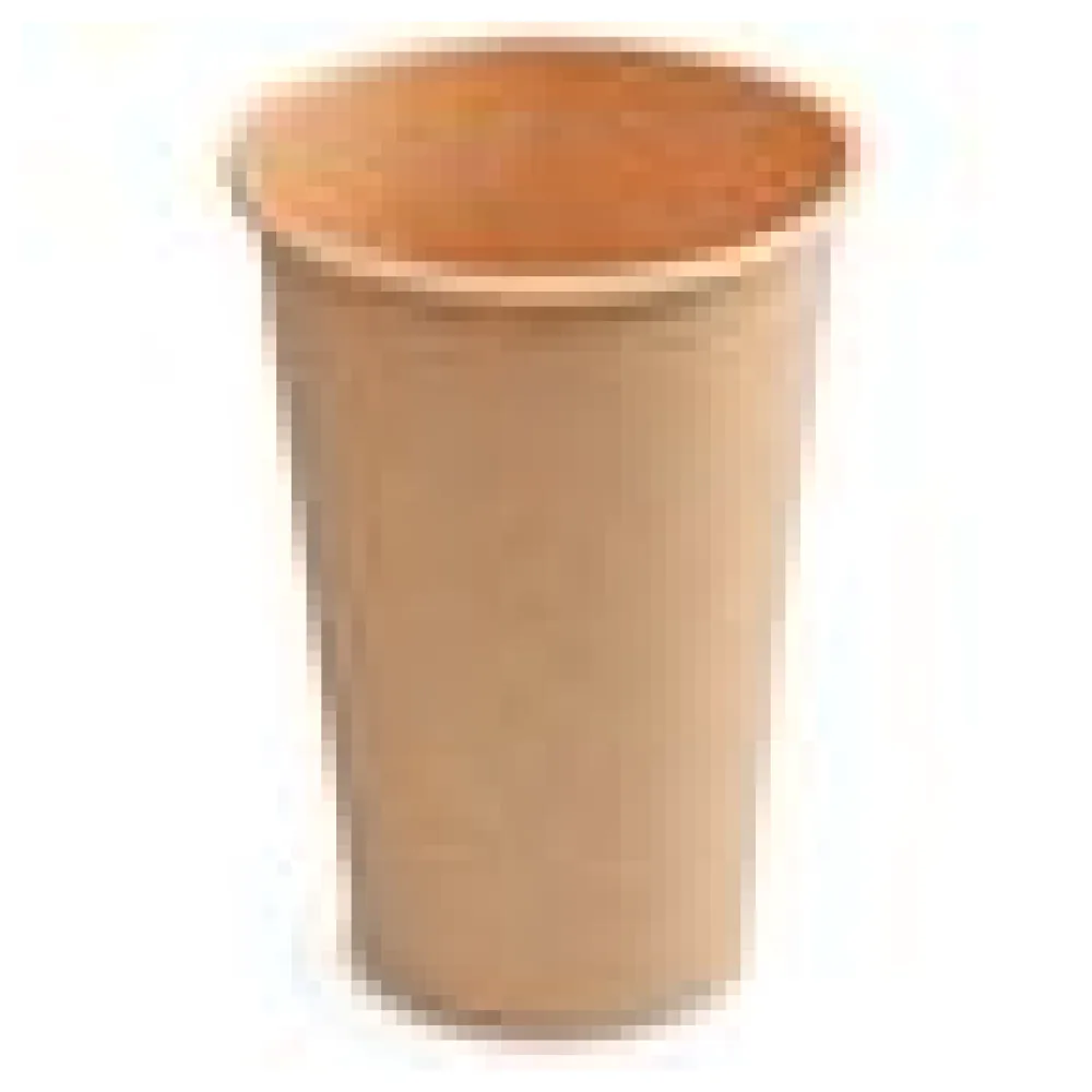 Heiß- und Kaltgetränkebecher Pappbecher braun 250ml 330ml 'L' O 80mm, 50 Stk. – Bild 4