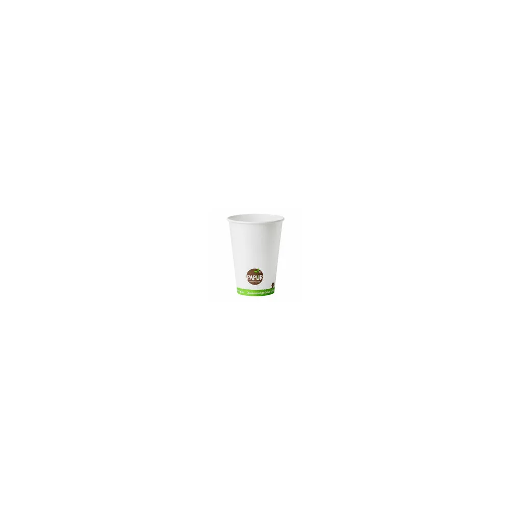 Bio Automatenbecher Kaffeebecher PAPUR ohne Kunststoff 70,3mm O 180 ml, 100 Stk.