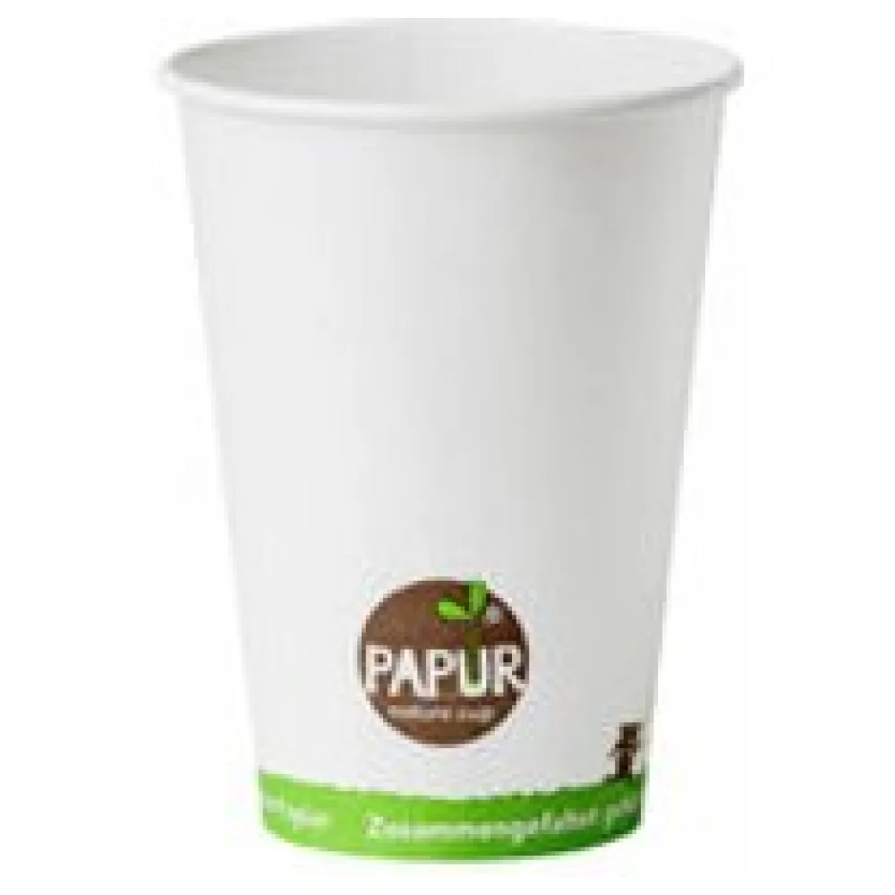 Bio Automatenbecher Kaffeebecher PAPUR ohne Kunststoff 70,3mm O 180 ml, 100 Stk. – Bild 3