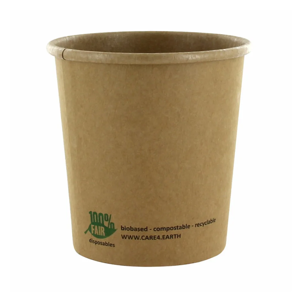 PAPSTAR Bio-Suppenbecher Pappe rund 470 ml braun biologisch abbaubar, 25 Stk. – Bild 2