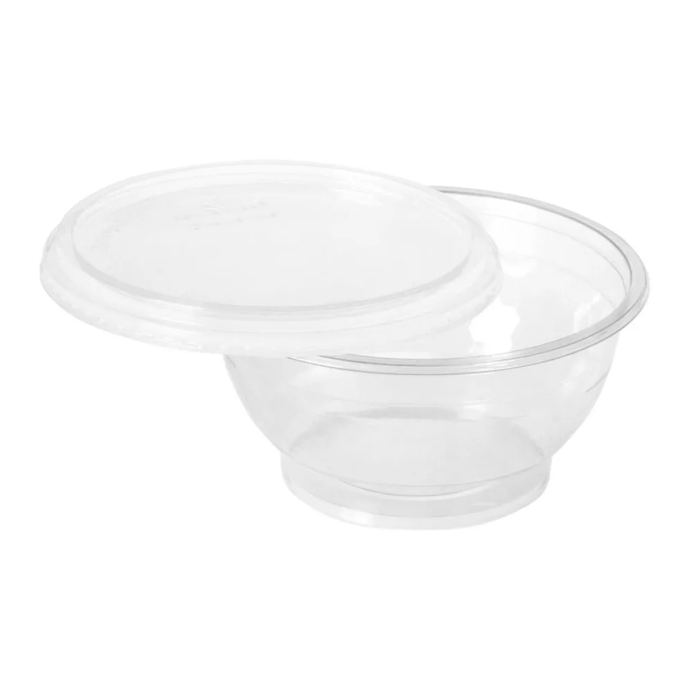 BIO Salatschalen aus Bio-Kunststoff (PLA) inkl. Deckel 700 ml O 14,5 cm, 50 Stk. – Bild 2
