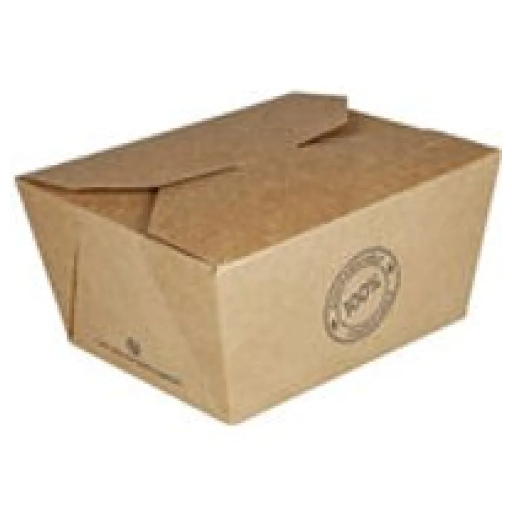 BIO Take-Away Boxen Menüboxen ToGo aus Karton, 13x11x6.4cm, 25 Stk. – Bild 3