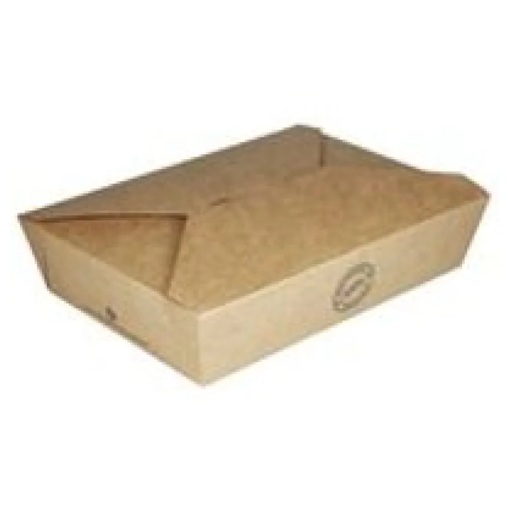BIO Take-Away Boxen Menüboxen ToGo aus Karton, 21.6x16x6.4cm, 25 Stk. – Bild 3