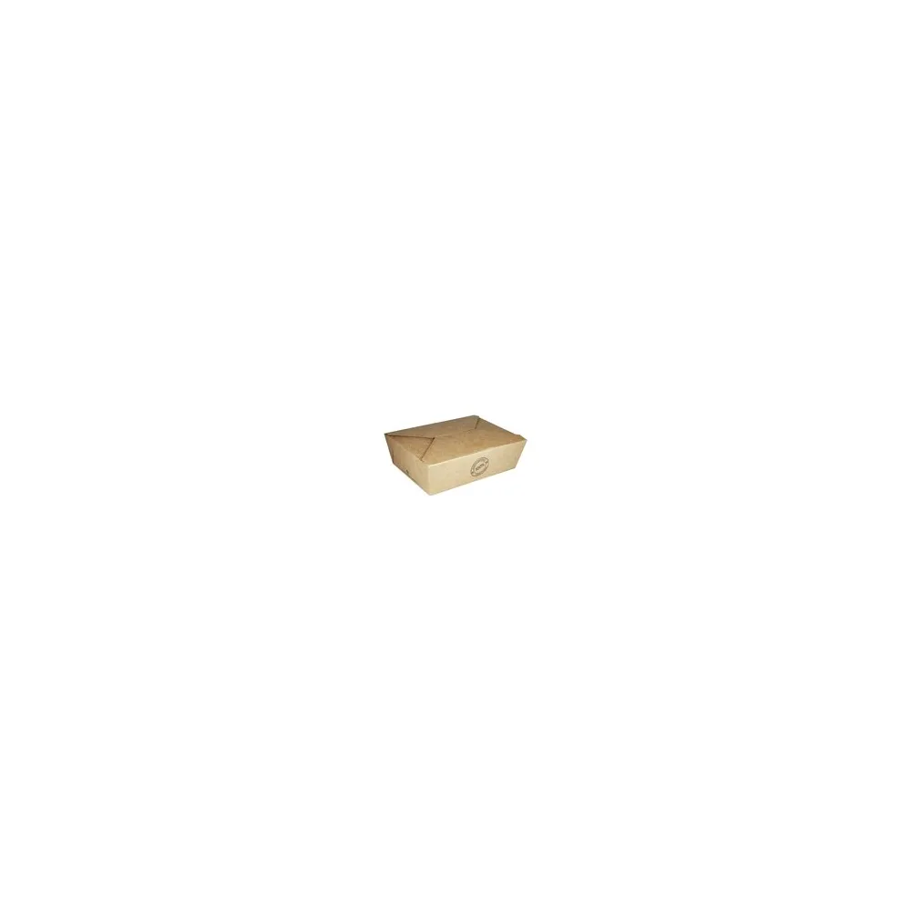 BIO Take-Away Boxen Menüboxen ToGo aus Karton, 17.2x14x6.4cm, 25 Stk.