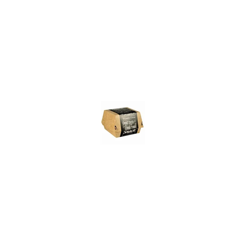 Burgerboxen aus Pappe FSCR 12,5 x 12,5 cm 'Good Food' groß, 50 Stk.