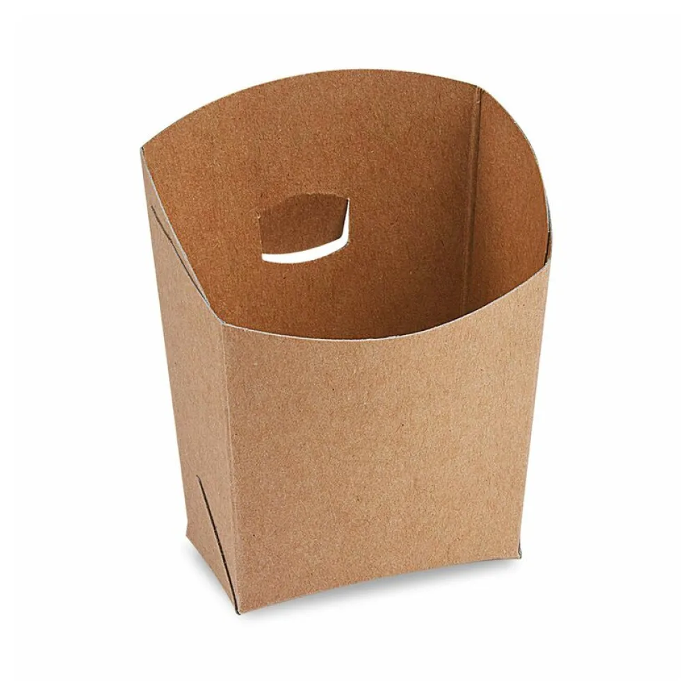 BIONATURE Snackbecher kraft braun mit Fettbarriere 100g 7x9x9cm, 50 Stk. – Bild 2