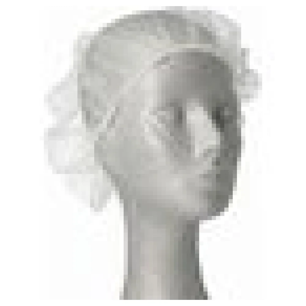 Haarnetze Kopfhauben dezente Haarfixierung aus Nylon O 55-62 cm weiss, 100 Stk. – Bild 4