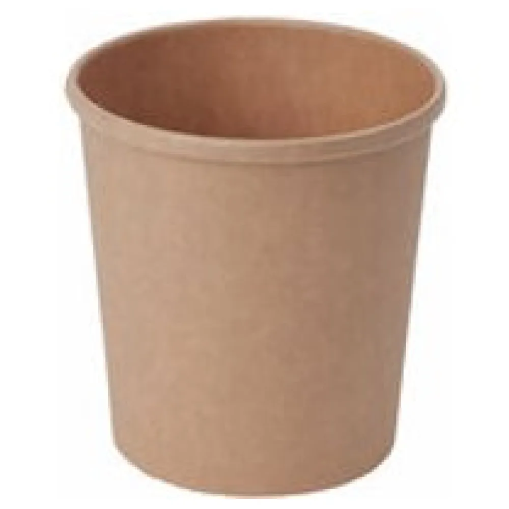 Suppenbehälter Suppenbecher aus Kraftpapier braun 400ml FSCR, 25 Stk. – Bild 3