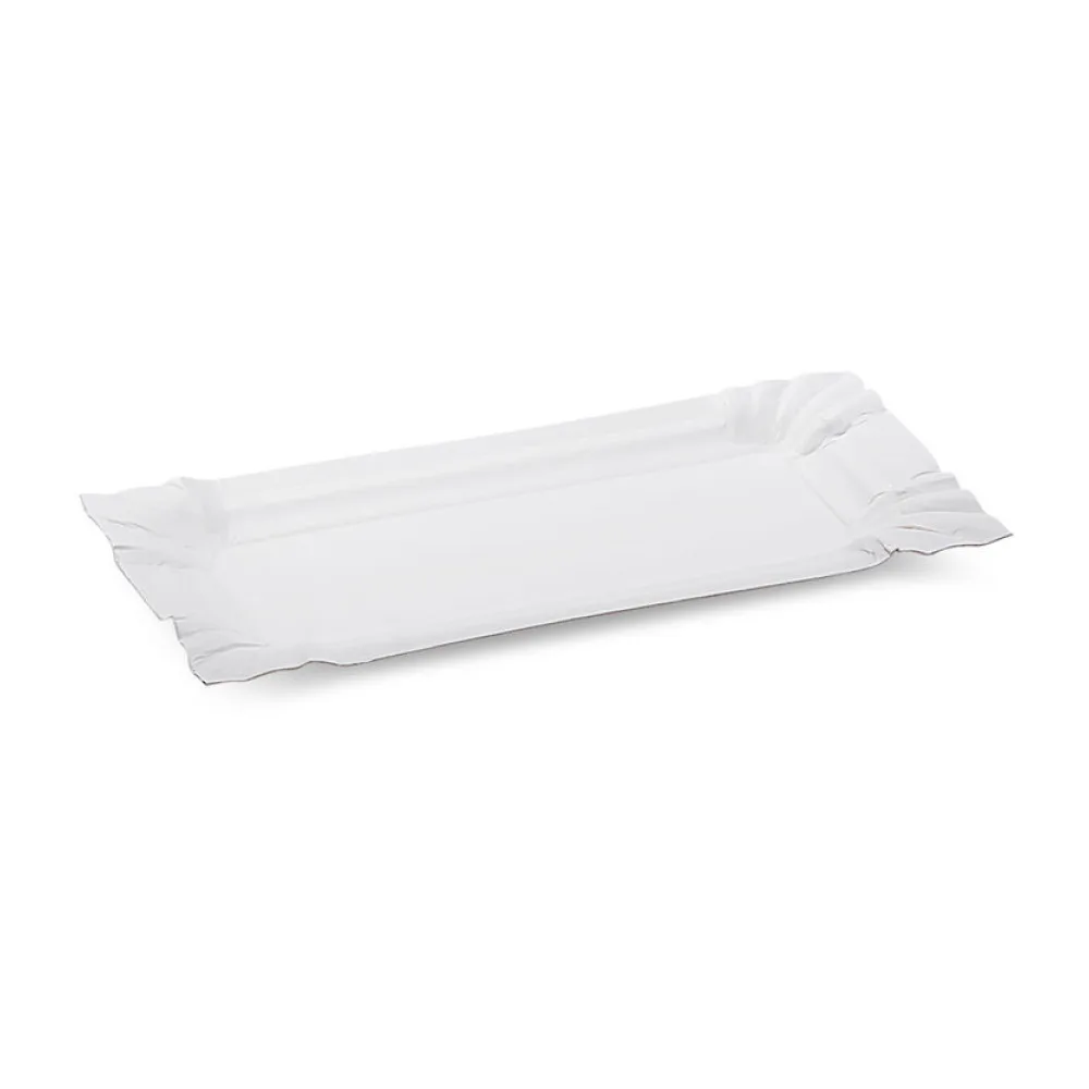 BIONATURE Pappteller aus Frischfaser 14 x 7 cm fettdicht weiß, 250 Stk. – Bild 2